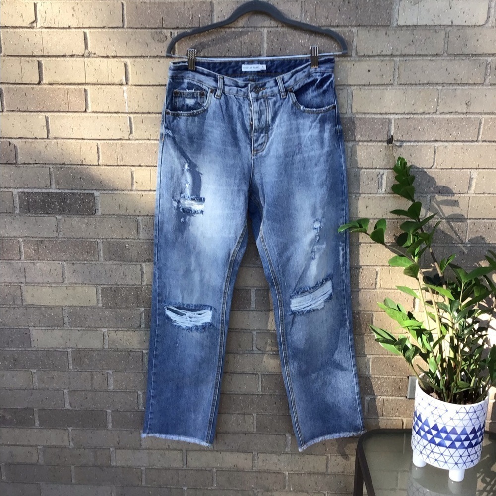 AVEC LES FILLES Distressed Jeans